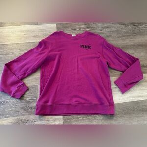 VS PINK Purple Oversized Crew Neck - Medium